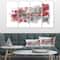 Designart - Moving In and Out of Traffic I Red Grey - Geometric Canvas Art